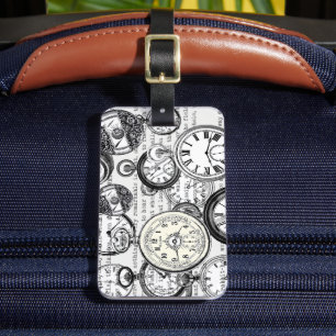 Étiquette À Bagage Alice de lapin blanc au pays des merveilles