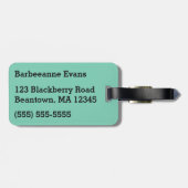 Étiquette À Bagage Alice et Doormouse (Dos horizontal)