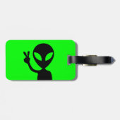 Étiquette À Bagage Alien du panneau de la paix (Dos horizontal)