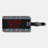 Étiquette À Bagage Alien mignon (Dos horizontal)