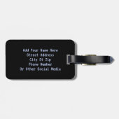 Étiquette À Bagage Alien - Quoi ? ? Les Humains Sont Réels ? (Dos horizontal)