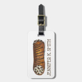 Étiquette À Bagage Alimentation italienne Pâtisserie Chocolat Chip Ca (Devant Vertical)