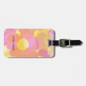 Étiquette À Bagage Alimentation par fleur rétro (Devant horizontal)