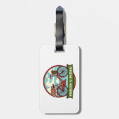 Étiquette À Bagage Alimenté Par Pizza Bike (Dos Vertical)