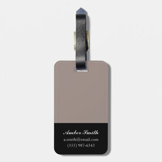 Étiquette À Bagage Alium (Dos Vertical)