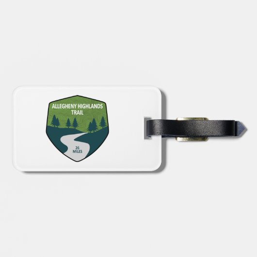 Étiquette À Bagage Allegheny Highlands (Dos horizontal)