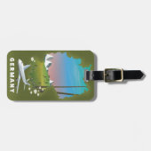 Étiquette À Bagage Allemagne Affiche de voyage illustrée (Devant horizontal)