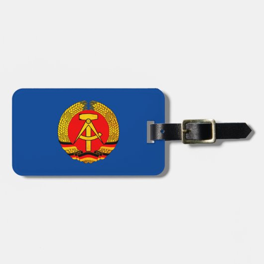Étiquette À Bagage Allemagne de l'Est (DDR, RDA) (Devant horizontal)