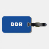 Étiquette À Bagage Allemagne de l'Est (DDR, RDA) (Dos horizontal)
