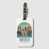 Étiquette À Bagage Allemagne de Munich (Devant Vertical)