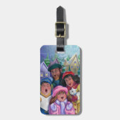 Étiquette À Bagage Aller à une illustration de covoiturage (Devant Vertical)