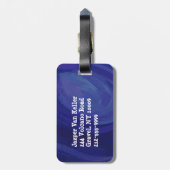 Étiquette À Bagage Aller à une illustration de covoiturage (Dos Vertical)