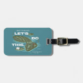 Étiquette À Bagage Alligator - Le Lotus Blanc (Devant horizontal)