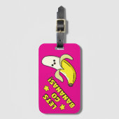 Étiquette À Bagage Allons Bananes ! (Devant Vertical)