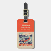 Étiquette À Bagage Allons en bateau (Devant Vertical)