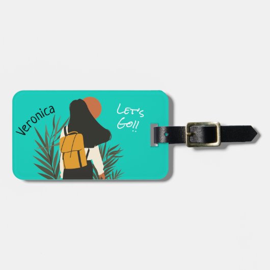 Étiquette À Bagage Allons-y (Devant horizontal)