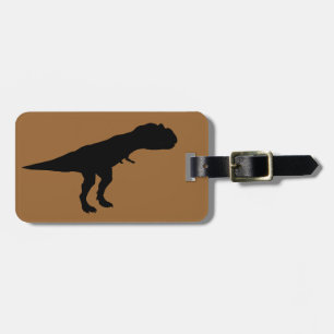 Étiquette À Bagage Allosaurus Silhouette