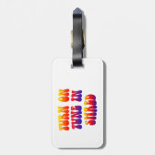 Étiquette À Bagage Allumer le ton dans l'ombre (Dos Vertical)