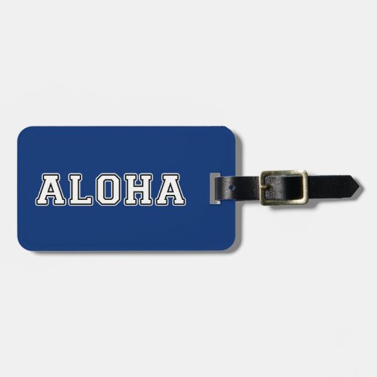 Étiquette À Bagage Aloha (Devant horizontal)