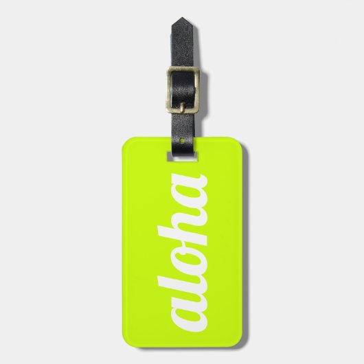 Étiquette À Bagage Aloha ! (Devant Vertical)