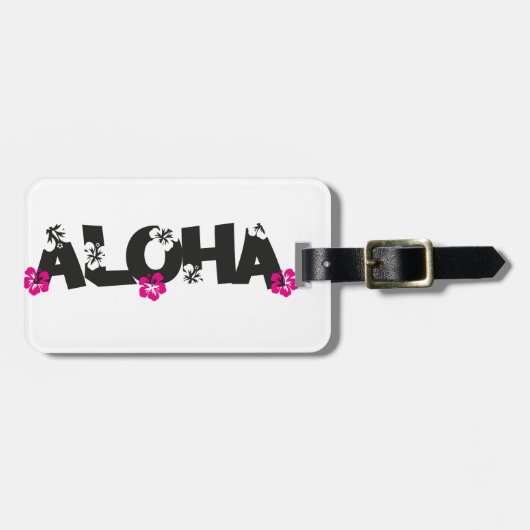 Étiquette À Bagage Aloha (Devant horizontal)