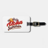 Étiquette À Bagage Aloha été (Devant horizontal)
