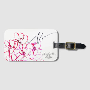 Étiquette À Bagage Aloha étiquette de bagage de fleur d'orchidée