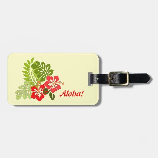 Étiquette À Bagage Aloha étiquette personnalisée (Devant horizontal)