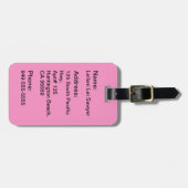 Étiquette À Bagage Aloha étiquettes de bagage de ketmie de fille de (Devant horizontal)