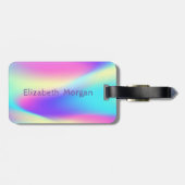 Étiquette À Bagage Aloha Hawaiian Ananas Holographique (Dos horizontal)