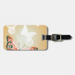 Étiquette À Bagage Aloha Hawaiian Butterfly Mariage Love Art Destiny