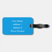 Étiquette À Bagage Aloha Hawaiian Hibiscus Fleurs (Dos horizontal)