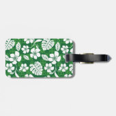 ÉTIQUETTE À BAGAGE ALOHA VENDREDI (VERT) (Dos horizontal)