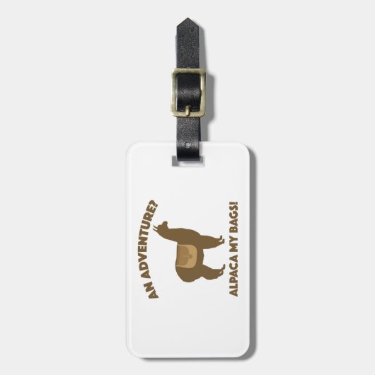 Étiquette À Bagage Alpaca Mes Sacs (Devant Vertical)