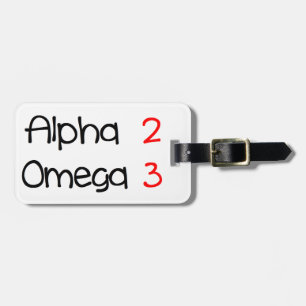 Étiquette À Bagage alpha omega