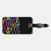 Étiquette À Bagage Alphabet (Dos horizontal)