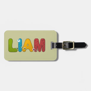 Étiquette À Bagage alphabet animal Liam