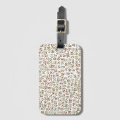 Étiquette À Bagage alphabet bengali (Devant Vertical)