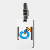 Étiquette À Bagage Alphabet Letter G is for Guitar (Devant Vertical)