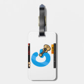 Étiquette À Bagage Alphabet Letter G is for Guitar (Dos Vertical)