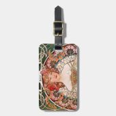 Étiquette À Bagage Alphonse Mucha (Devant Vertical)