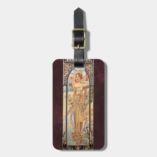 Étiquette À Bagage Alphonse Mucha, Luminosité du jour (Devant Vertical)