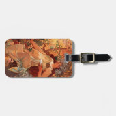 Étiquette À Bagage Alphonse Mucha, Quatre Saisons, Automne (Devant horizontal)