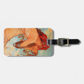 Étiquette À Bagage Alphonse Mucha, Quatre Saisons, Été (Devant horizontal)