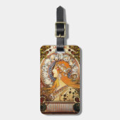 Étiquette À Bagage Alphonse Mucha Zodiac (Devant Vertical)