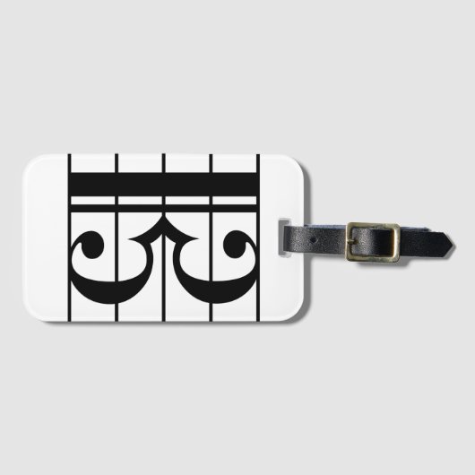 Étiquette À Bagage Alto Clef (Devant Horizontal)