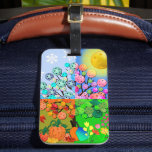 Étiquette À Bagage Always Pickleball Season Winter Spring Summer Fall<br><div class="desc">Winter, Spring, Summer, or Fall all you gotta do is call and I'll be there to play pickleball. Fun pickleball bag tag for yourself, your pickleball-loving friend, mom, dad, uncle, aunt, brother, sister, neighbor, grandpa, grandma, or work buddy who won't stop talking about pickleball. A colorful tree filled with pickleballs...</div>