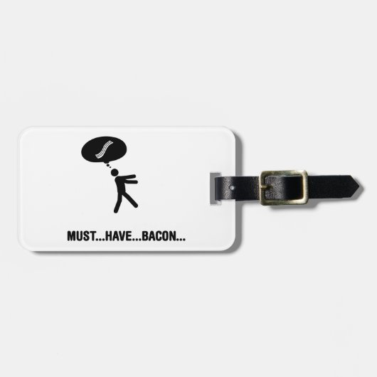 Étiquette À Bagage Amant de lard (Devant horizontal)