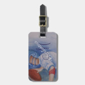 Étiquette À Bagage Amant du football (Devant Vertical)