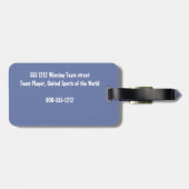 Étiquette À Bagage Amant du football (Dos horizontal)